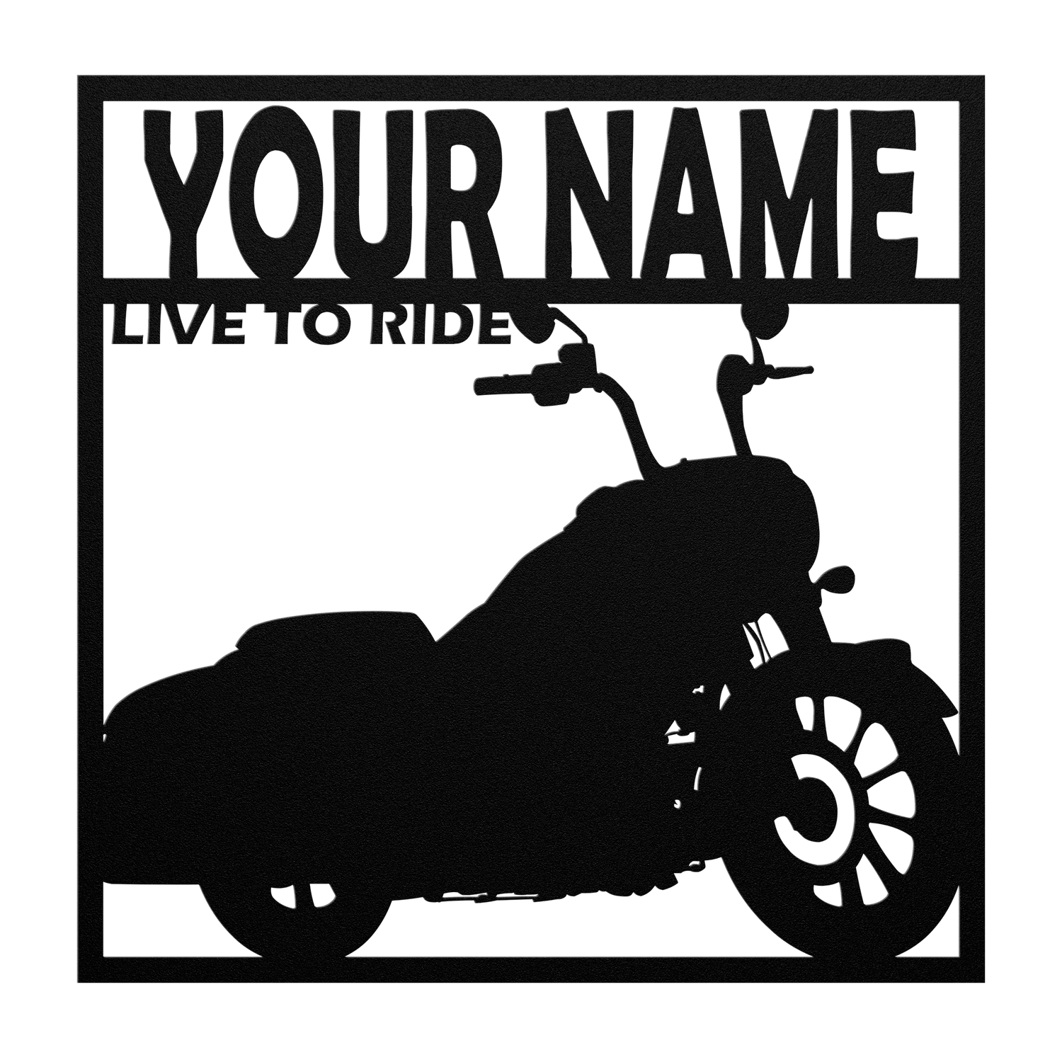 METAL MOTORCYCLE WALL ART