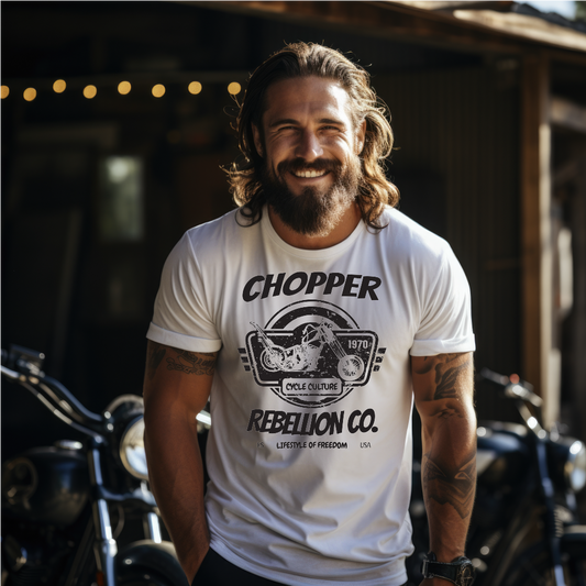 Chopper Rebellion Co. Lifestyle of Freedom M Wh TEE