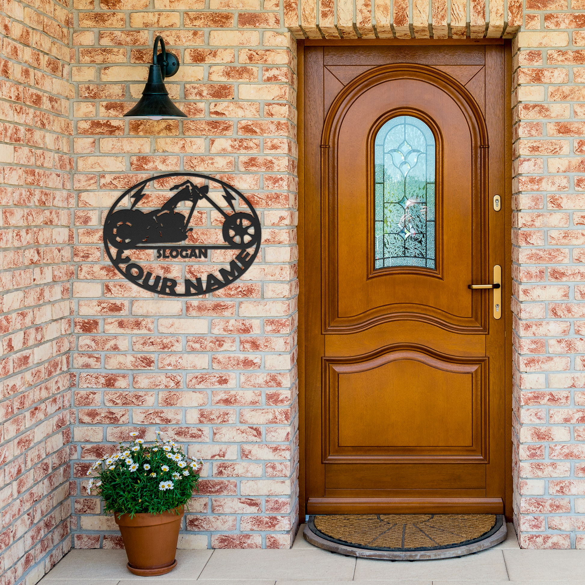 Rebellion_Kustoms_Oval_Chopper_Metal_Sig_Black_Brick_Entrance_Mockup.png