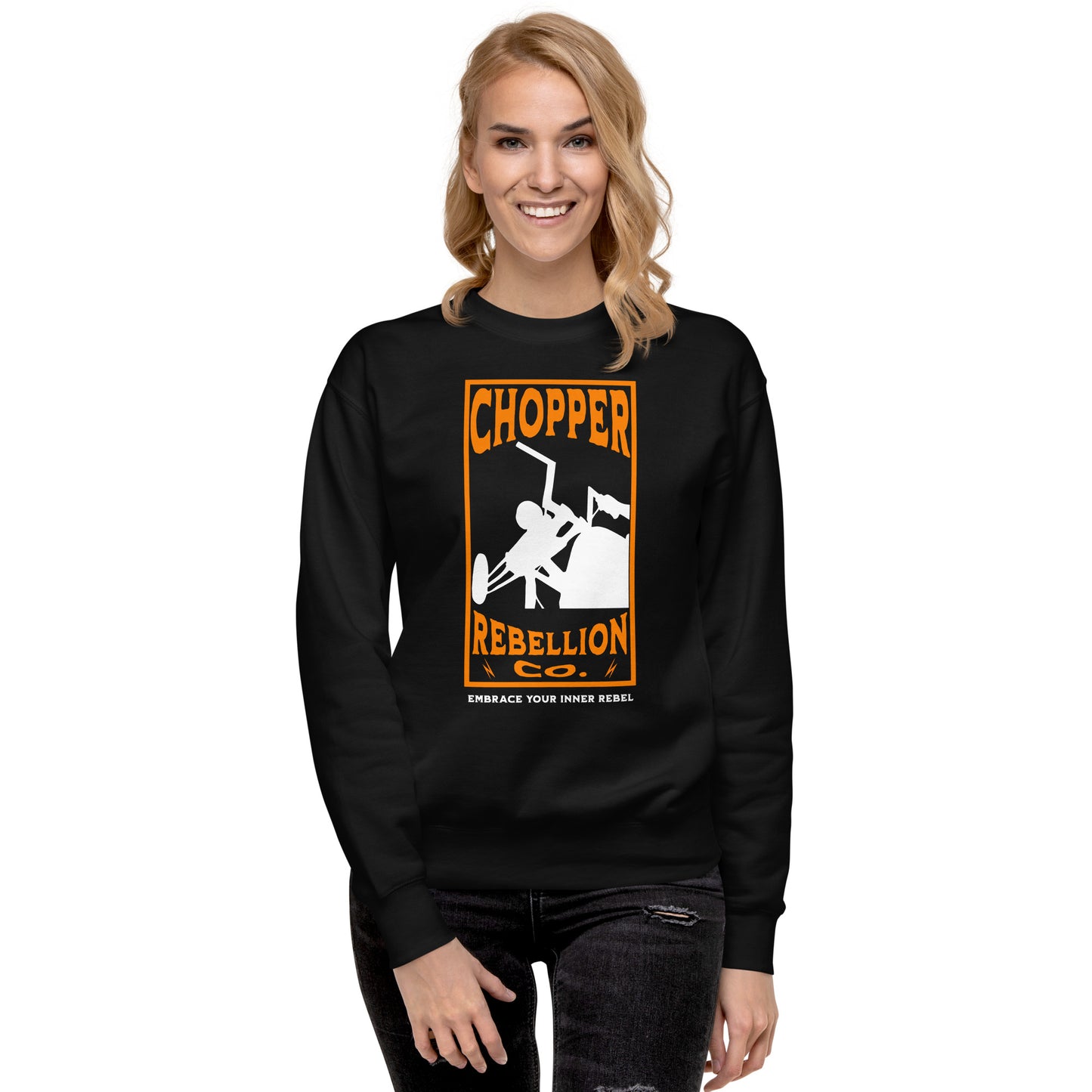 Chopper Rebellion Co - Embrace Your Rebel W Blk Sweatshirt