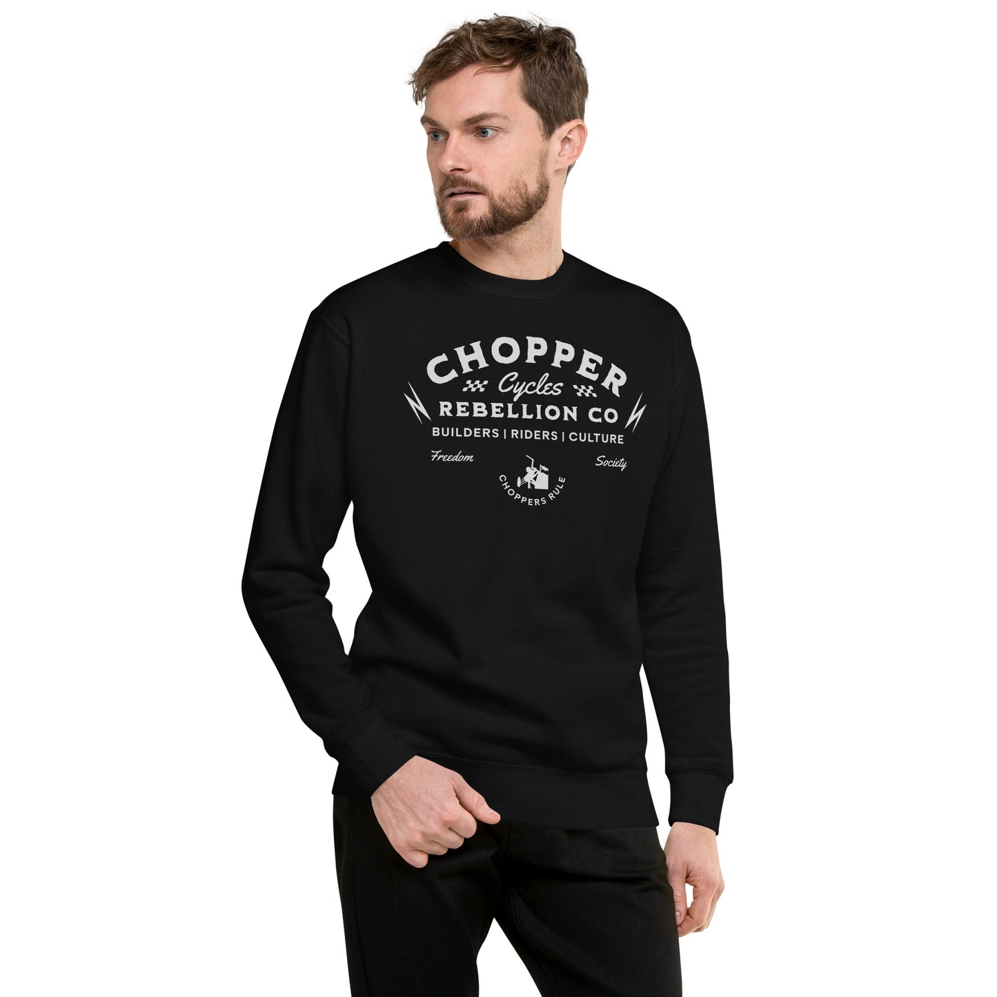 Chopper Rebellion Co. Cycles - Freedom Society M BLK Sweatshirt