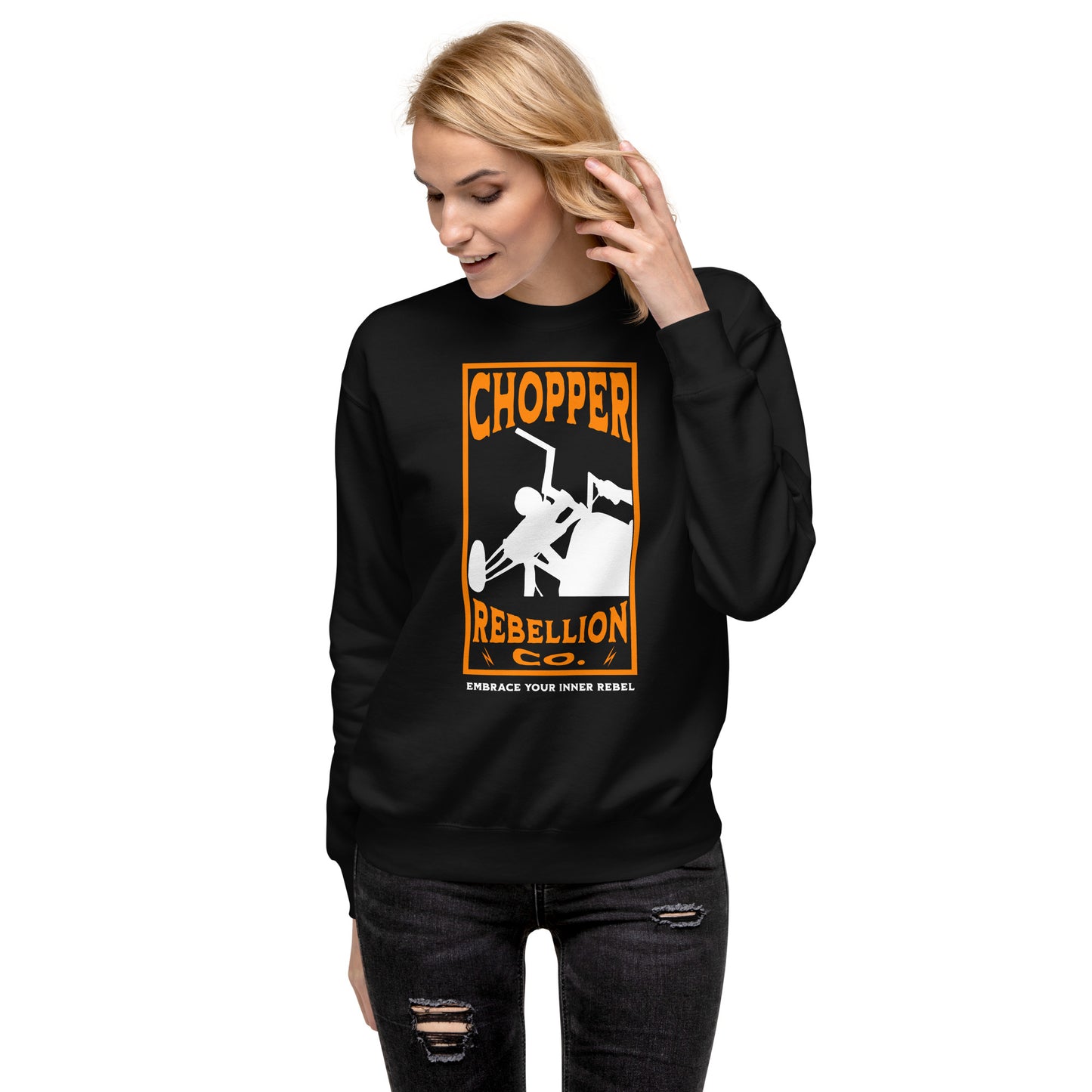 Chopper Rebellion Co - Embrace Your Rebel W Blk Sweatshirt