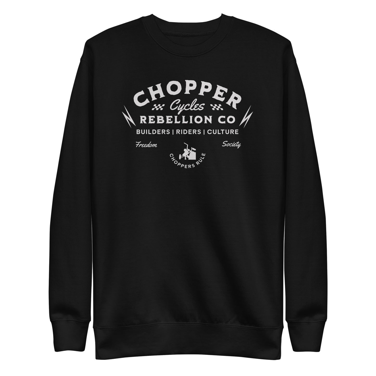 Chopper Rebellion Co. Cycles - Freedom Society W BLK Sweatshirt