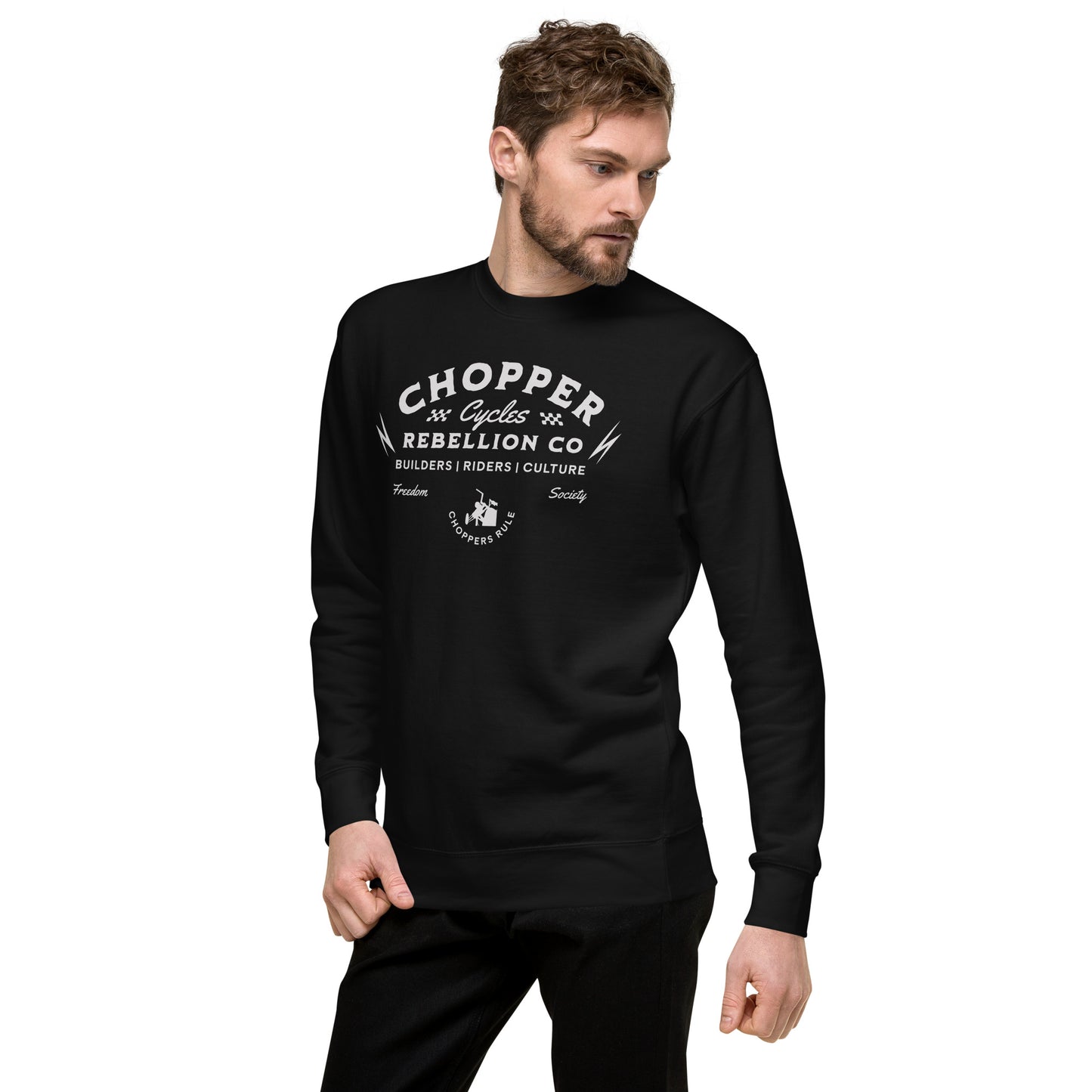 Chopper Rebellion Co. Cycles - Freedom Society M BLK Sweatshirt