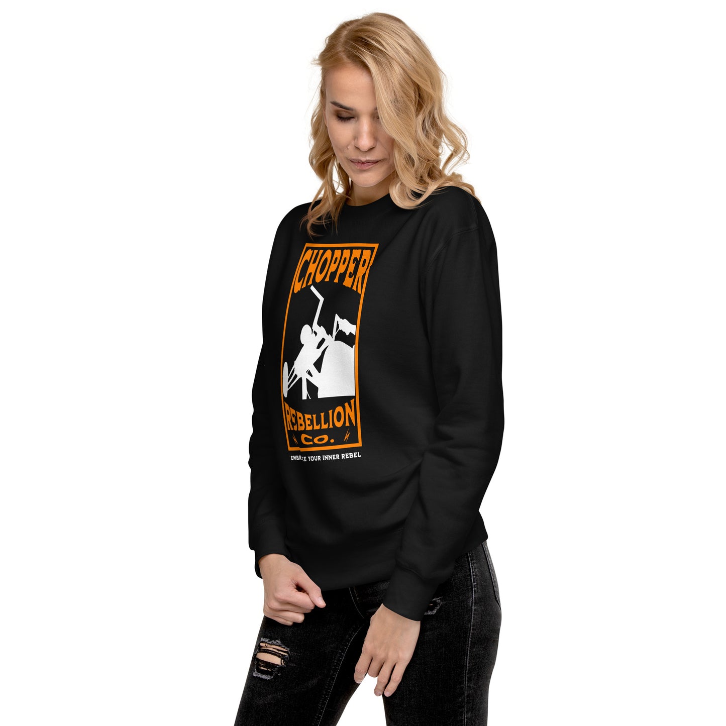 Chopper Rebellion Co - Embrace Your Rebel W Blk Sweatshirt