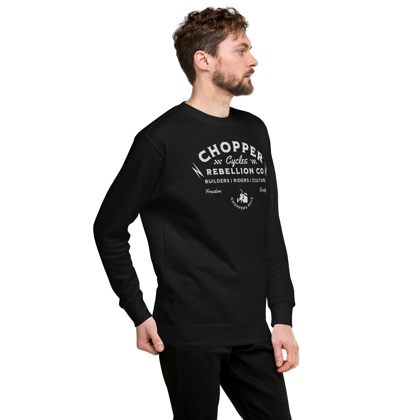 Chopper Rebellion Co. Cycles - Freedom Society M BLK Sweatshirt