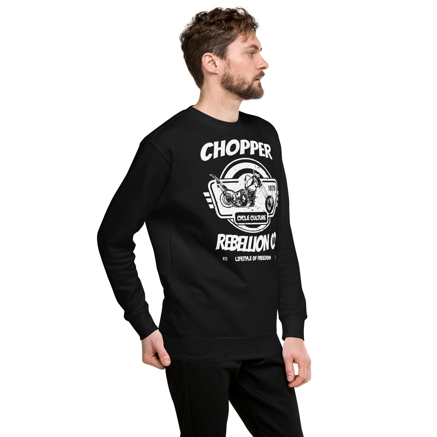 Chopper Rebellion Co. Lifestyle of Freedom M BLK Sweatshirt