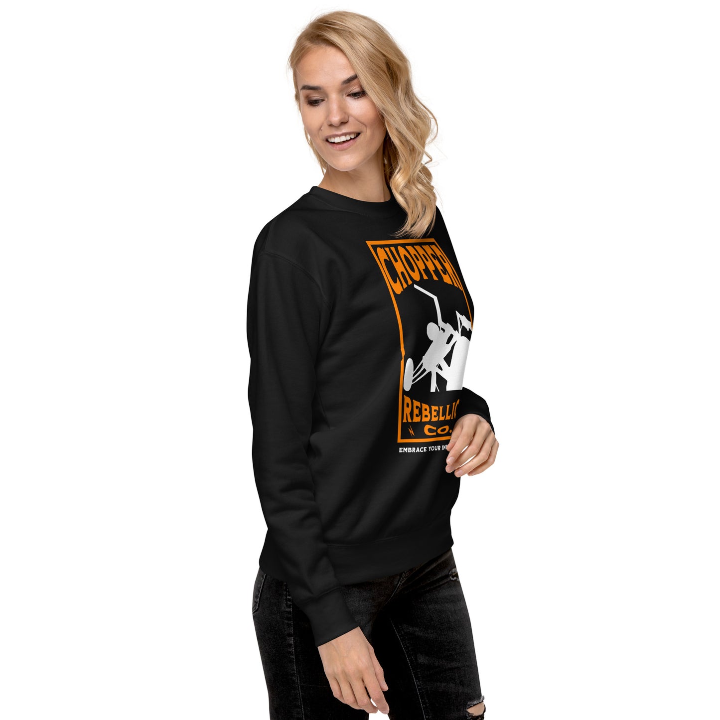 Chopper Rebellion Co - Embrace Your Rebel W Blk Sweatshirt