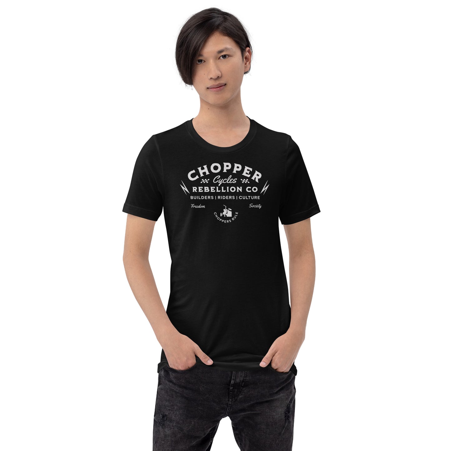 Chopper Rebellion Co. Cycles - Freedom Society M BLK Tee