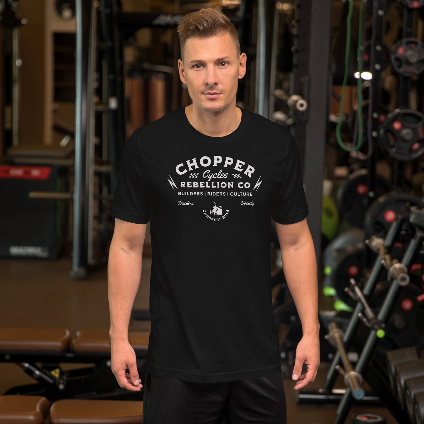 Chopper Rebellion Co. Cycles - Freedom Society M BLK Tee