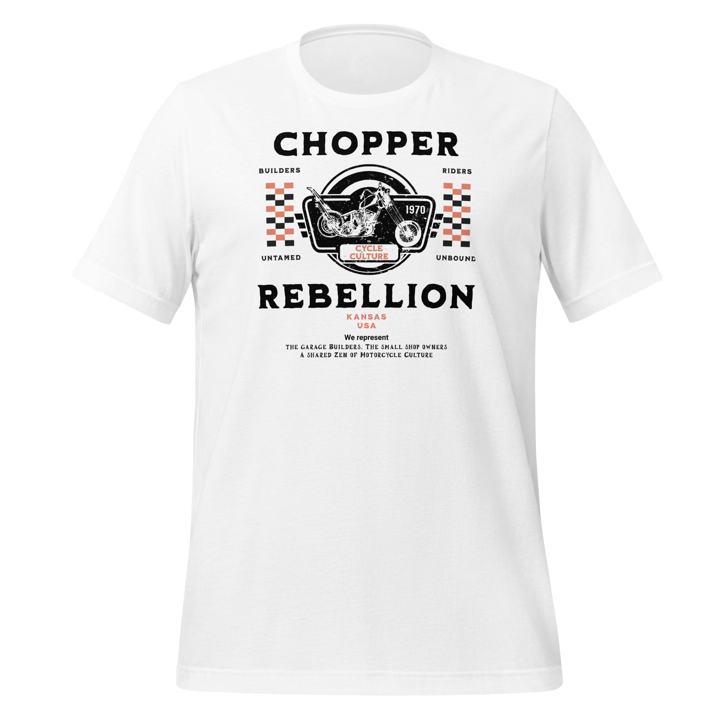 Chopper Rebellion Co. Zen of Motorcycles M Wh Tee