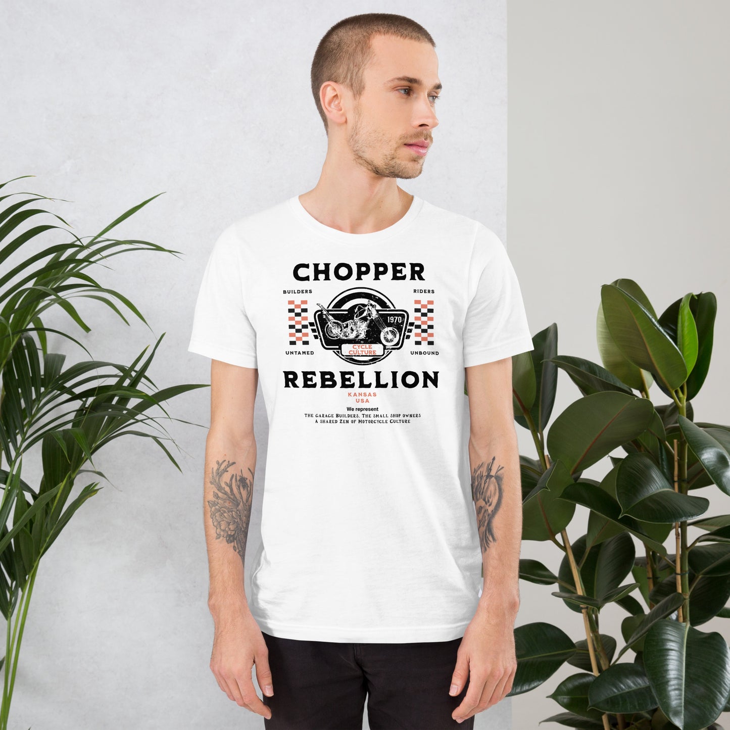 Chopper Rebellion Co. Zen of Motorcycles M Wh Tee