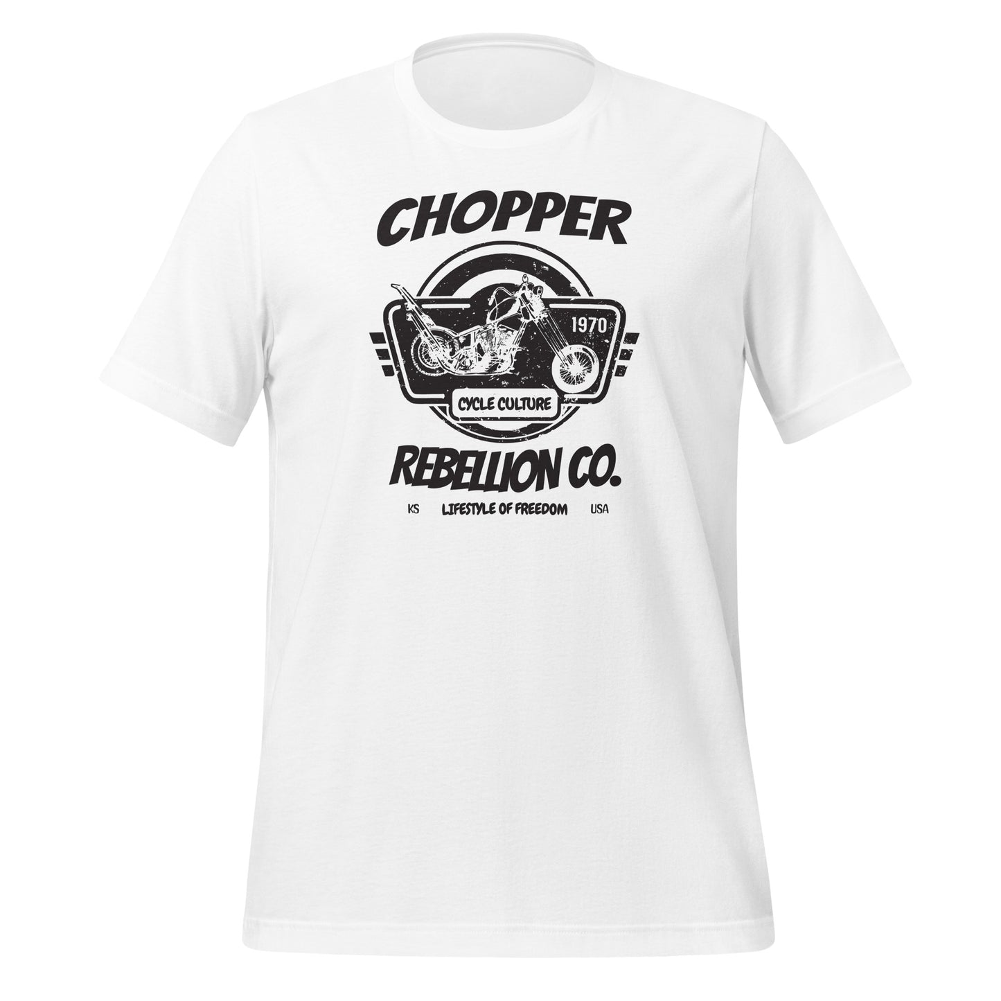 Chopper Rebellion Co. Lifestyle of Freedom M Wh TEE