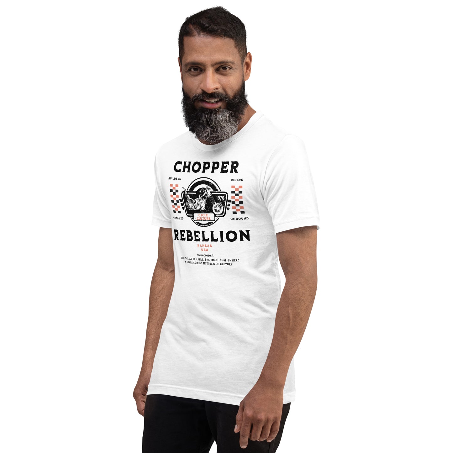 Chopper Rebellion Co. Zen of Motorcycles M Wh Tee